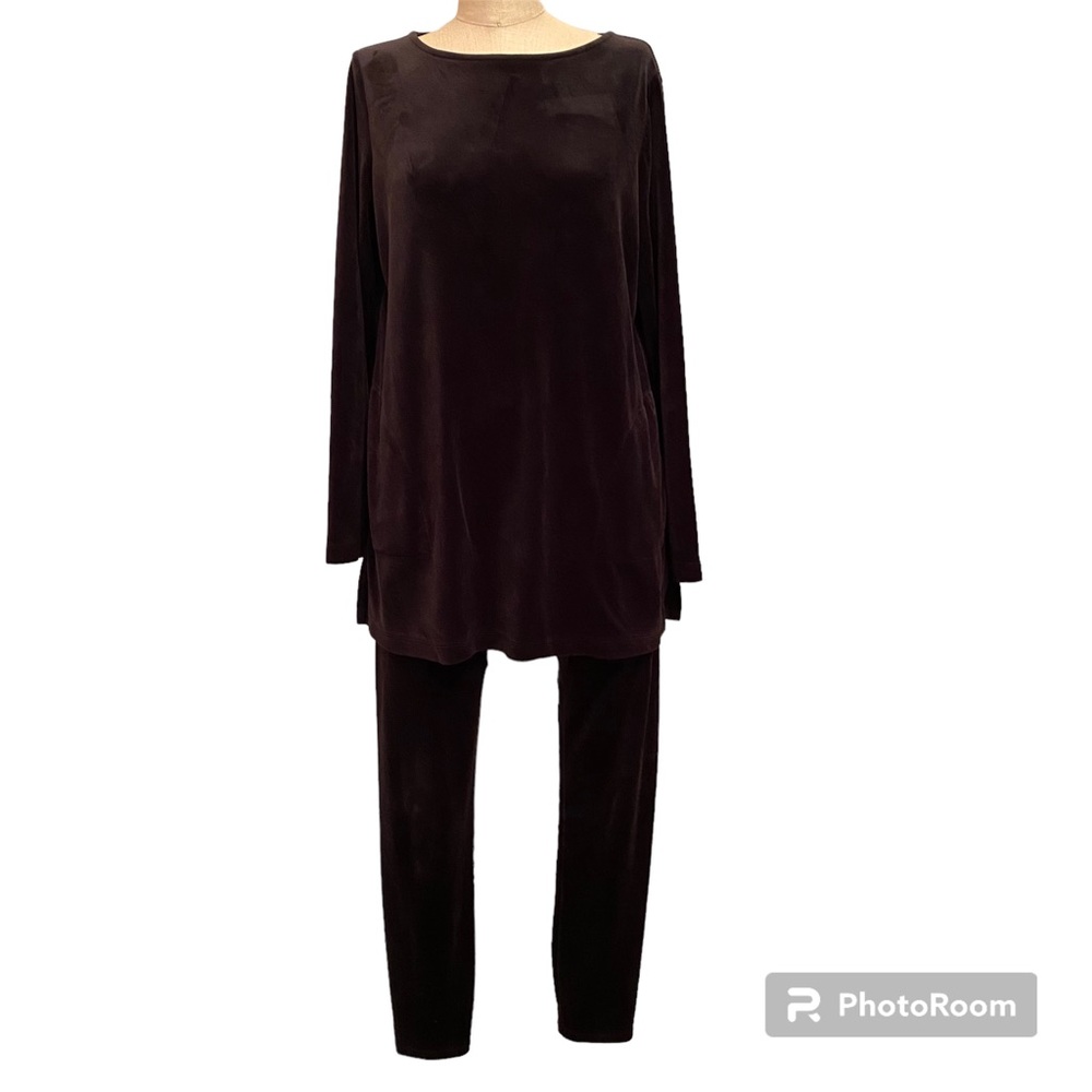 J. Jill Black velour top and leggings set.  Size S.  Pure Jill - dreamy soft!